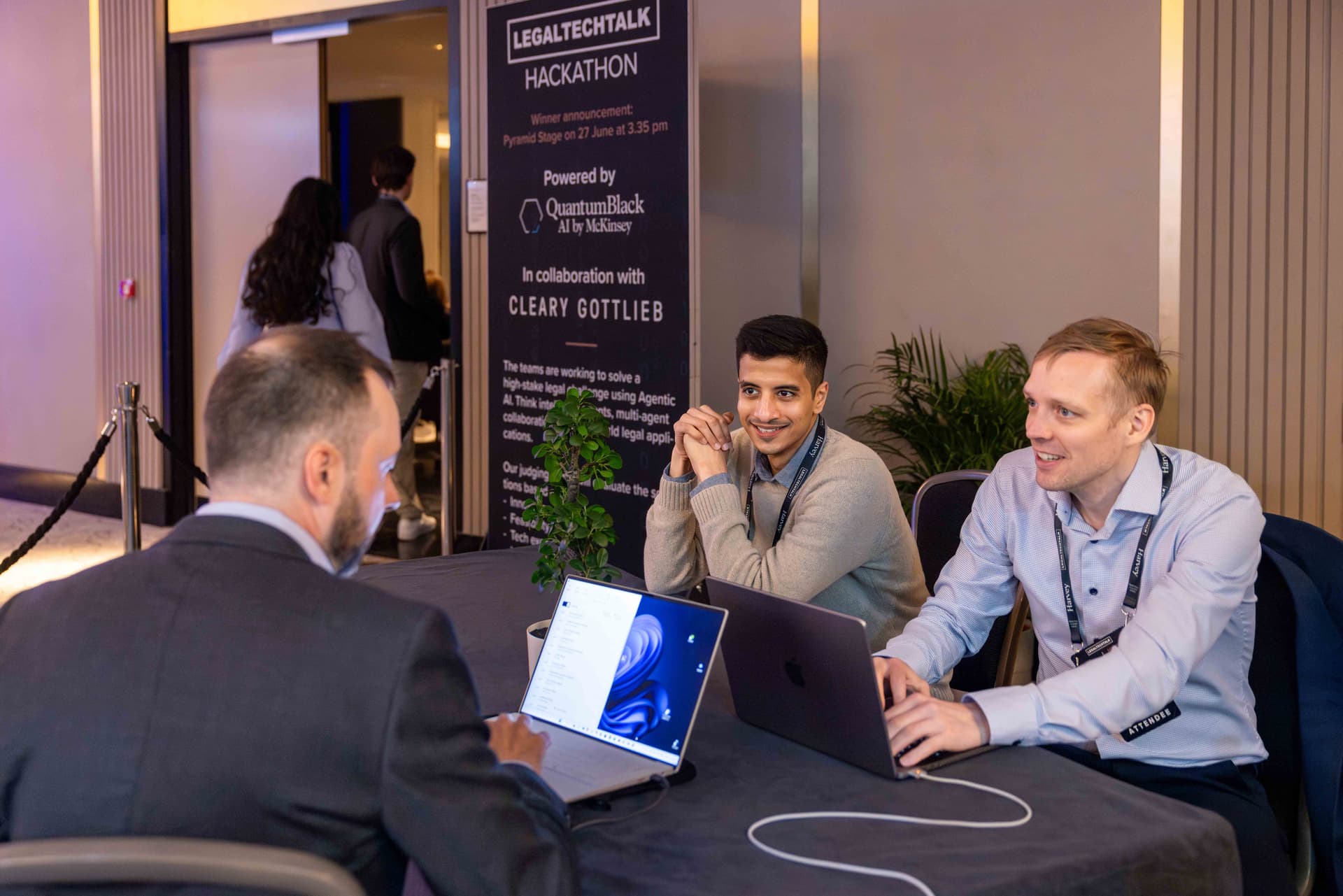 Building during the hackathon